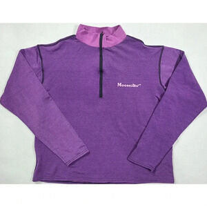 Moosejaw 1/4 Zip Pullover Women's Size XL Purple Black Crater Clothing Company